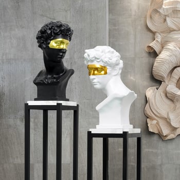 Davido galvos skulptūra, nordinio dizaino stalinė statula svetainei - Prekės ženklas: Top ten home furnishings; Medžiaga: Derva; Apdorojimas ir pritaikymas: Ne; Amatų tipas: Kitas