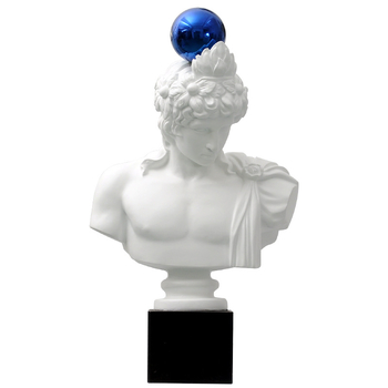 Davido galvos skulptūra, nordinio dizaino stalinė statula svetainei - Prekės ženklas: Top ten home furnishings; Medžiaga: Derva; Apdorojimas ir pritaikymas: Ne; Amatų tipas: Kitas