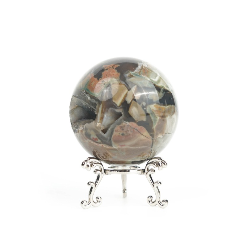 Sferă de cristal decorativă cu mai multe pietre, lucioasă, stil minimalist modern, cristale personalizabile pentru casă și birou Feng Shui