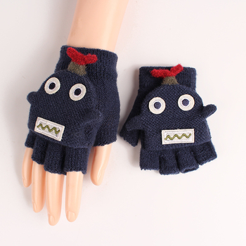 Akrila pirkstu cimdi bērniem, adīti, ziemai