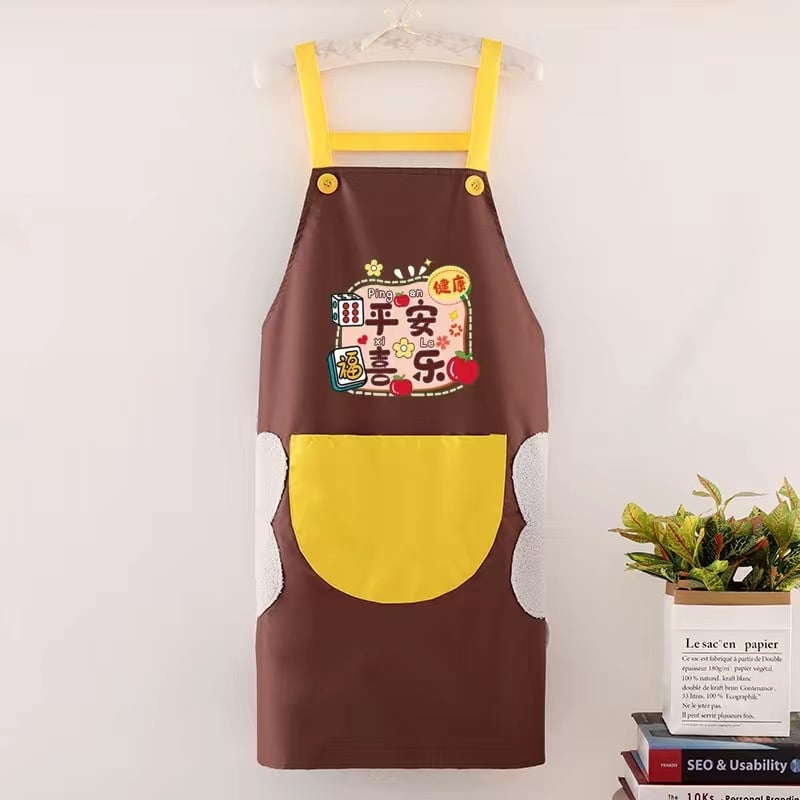 Priekšauts ar piedurknēm, ūdensizturīgs, PVC materiāls, karikatūru/animācijas raksts