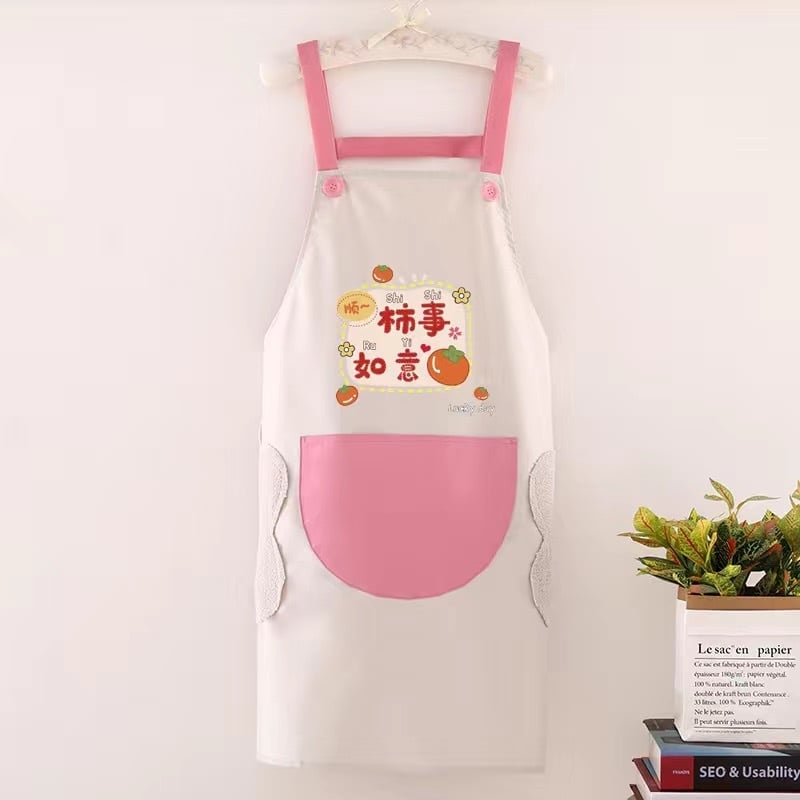 Priekšauts ar piedurknēm, ūdensizturīgs, PVC materiāls, karikatūru/animācijas raksts