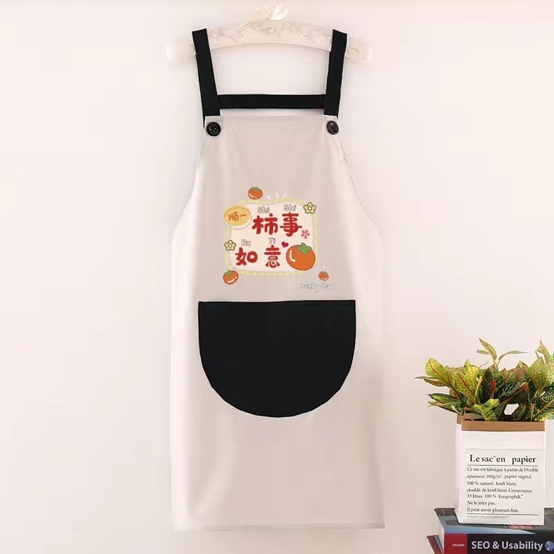 Priekšauts ar piedurknēm, ūdensizturīgs, PVC materiāls, karikatūru/animācijas raksts