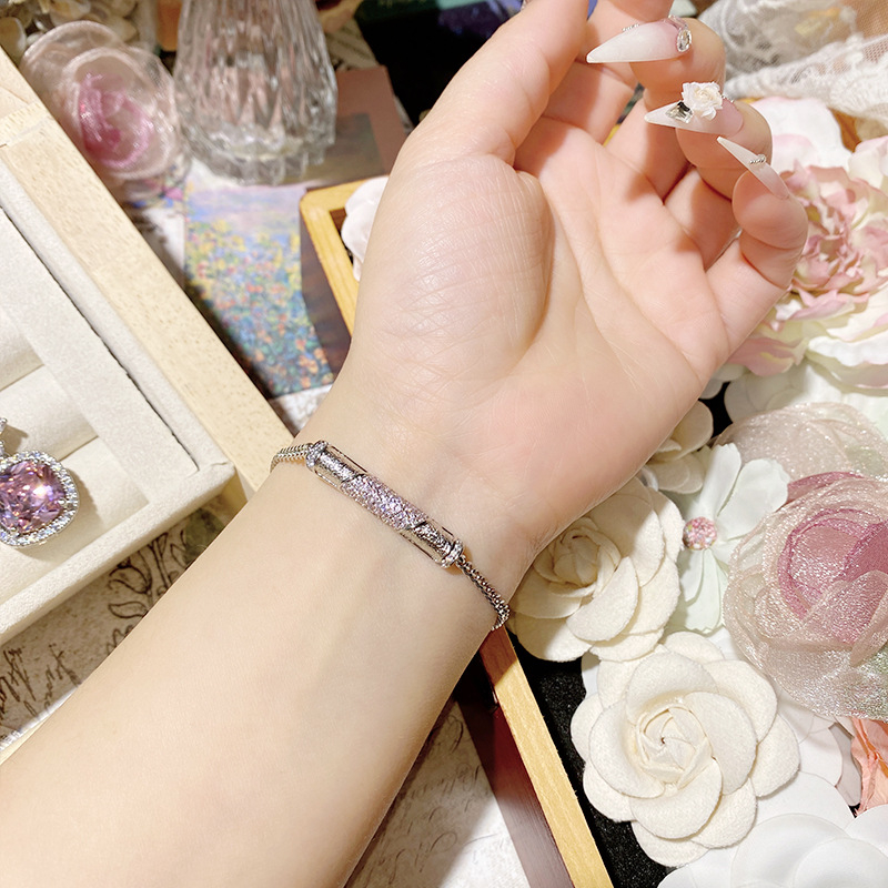 Vario pakabukas ir apyrankės rinkinys su gėlių raštu, auksu dengtas įdėklas su dirbtiniais akmenimis, kryžminė grandinė