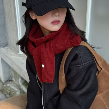 К-стил вълнен шал за жени и студенти — прост, универсален, класически плетен шал за есен и зима