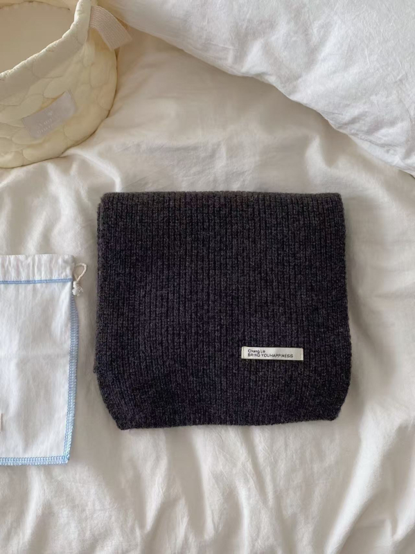 К-стил вълнен шал за жени и студенти — прост, универсален, класически плетен шал за есен и зима