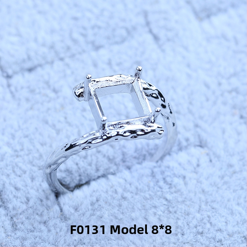 S925 sidabro dengtų žiedų laikiklis su snaigės dizainu, Moissanite ir cirkonio akcentai, varinis geometrinis rodinys, elektro platinimas