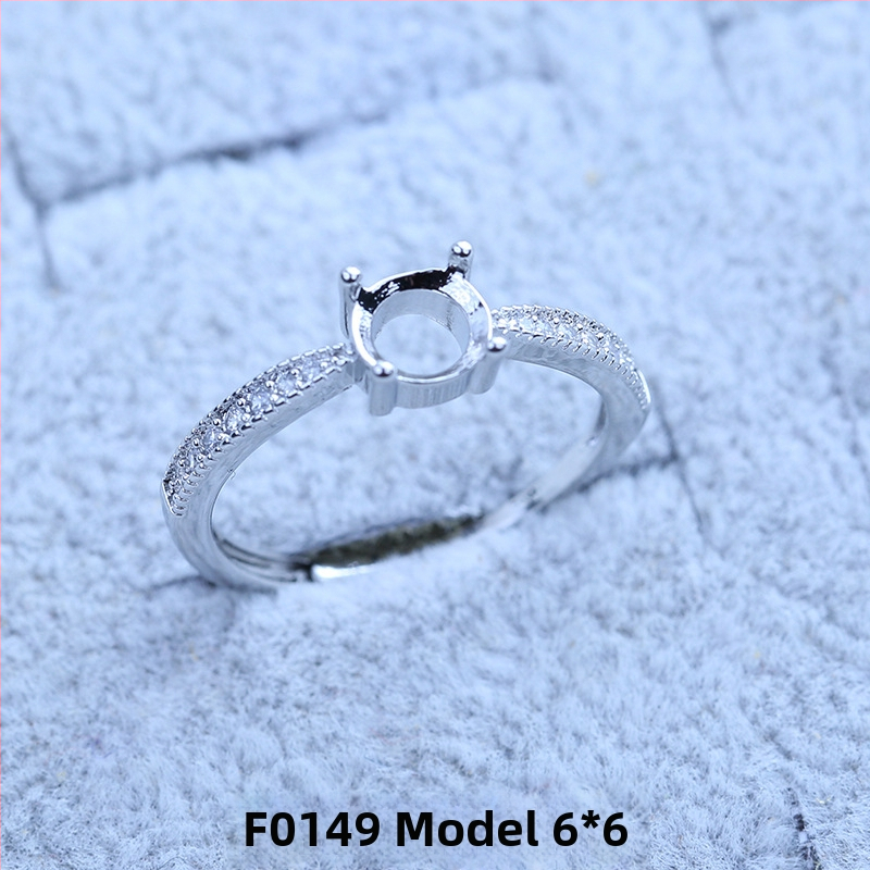 S925 sidabro dengtų žiedų laikiklis su snaigės dizainu, Moissanite ir cirkonio akcentai, varinis geometrinis rodinys, elektro platinimas