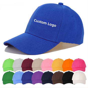 Șapcă baseball unisex cu cupolă, țesătură twill, fibră acrilică, cozoroc mare, imprimare logo, potrivită pentru toate anotimpurile