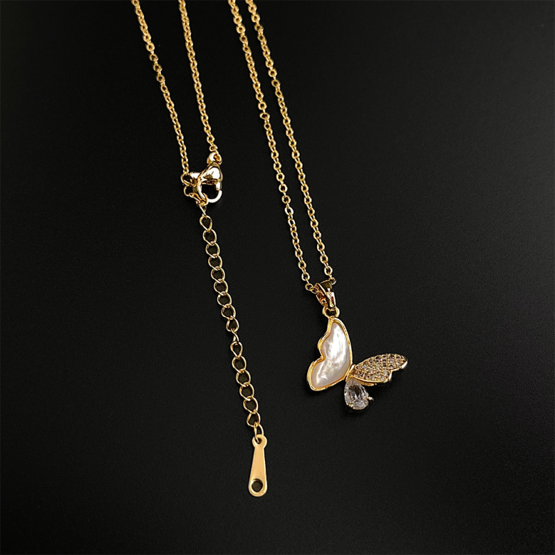 Colier din scoică naturală cu finisaj electroplacat, lanț regulat, pandantiv din scoică, stil inimă și geometric