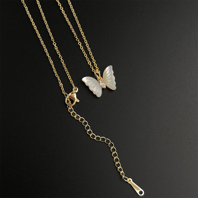 Colier din scoică naturală cu finisaj electroplacat, lanț regulat, pandantiv din scoică, stil inimă și geometric