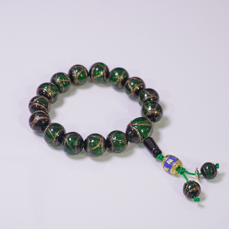 Etno stilā stikla rokassprādžu komplekts, roku darbs, 14 gab., universālais aksesuārs