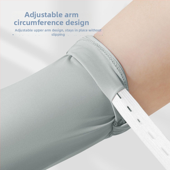 Дълги UV ръкавици от ледено копринено плат — нейлон/ice silk смес с 11–20% спандекс, UV защита, лято 2024