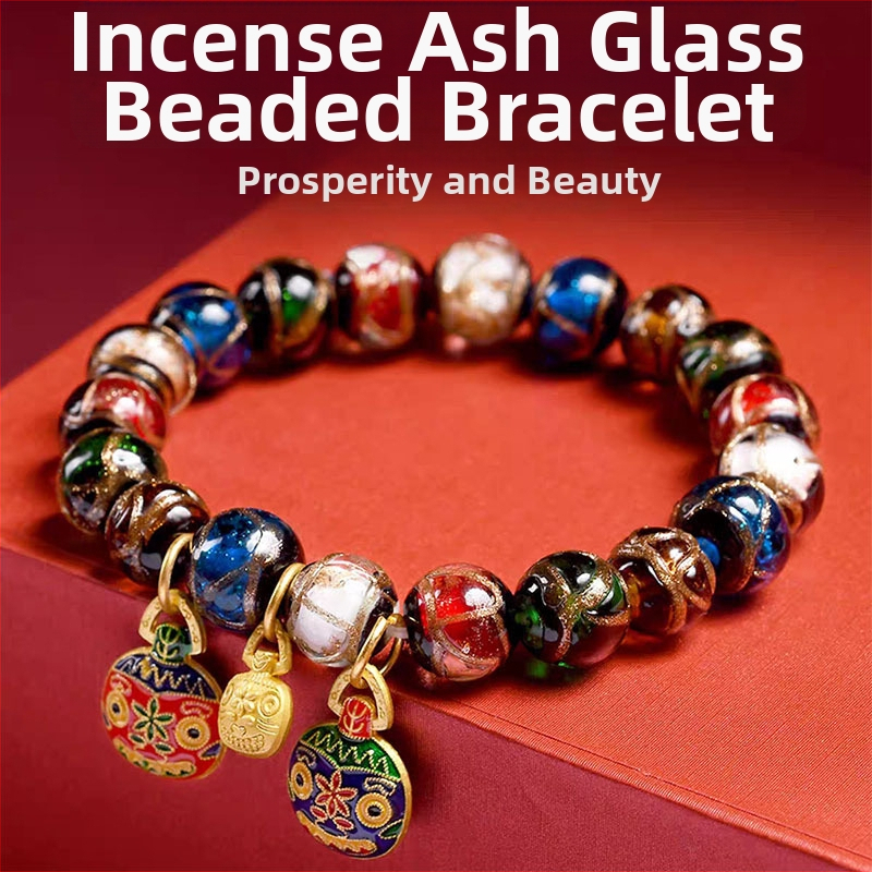 Geomeetriline klaasist käevõru, käsitöö, etnilise stiiliga unisex, 18-osaline komplekt