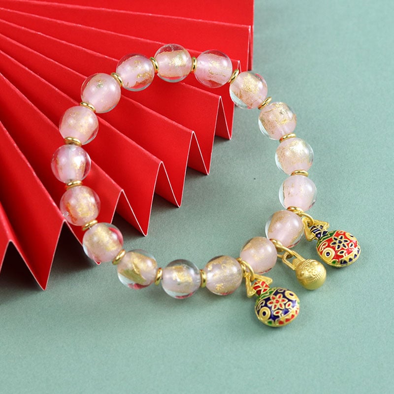 Geometriska stikla rokassprādze, roku darbs, etniska stila, universāla, 18 gab.