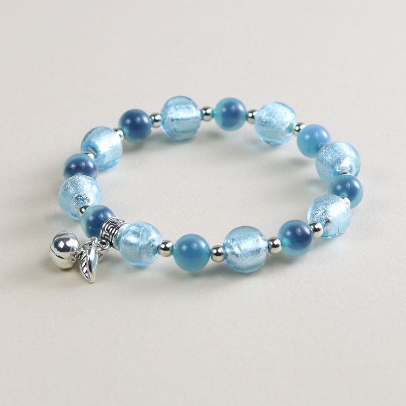 Geometriska stikla rokassprādze, roku darbs, etniska stila, universāla, 18 gab.