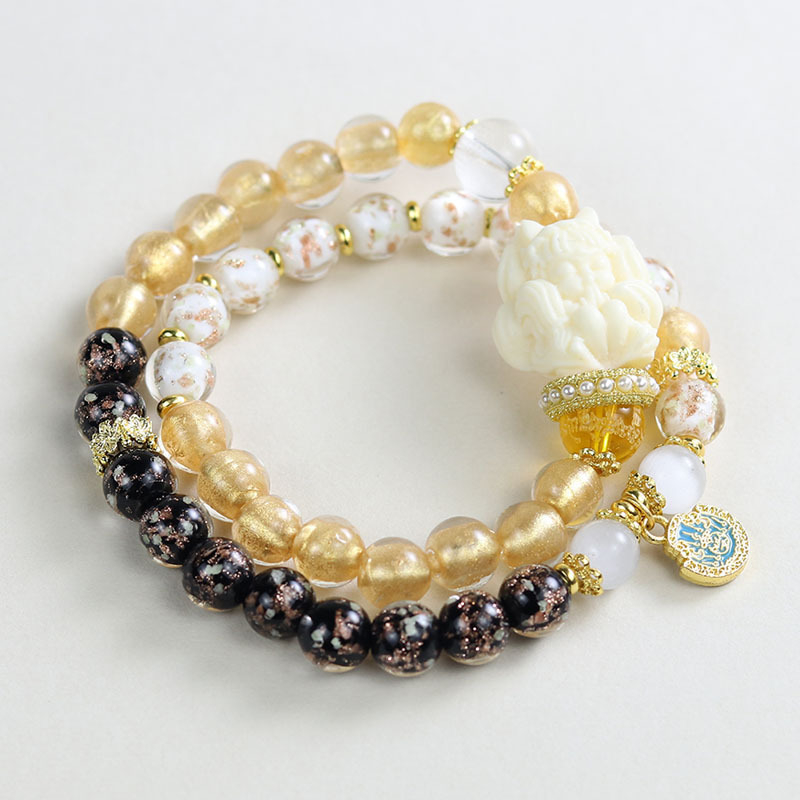 Geometriska stikla rokassprādze, roku darbs, etniska stila, universāla, 18 gab.