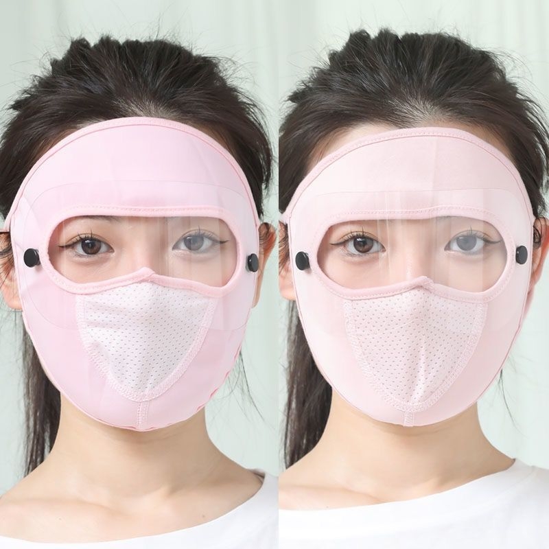 Maska za lice Feixian: zaštita od sunca i vjetra, potpuno pokrivanje lica, upija znoj, poliester, ljeto 2021