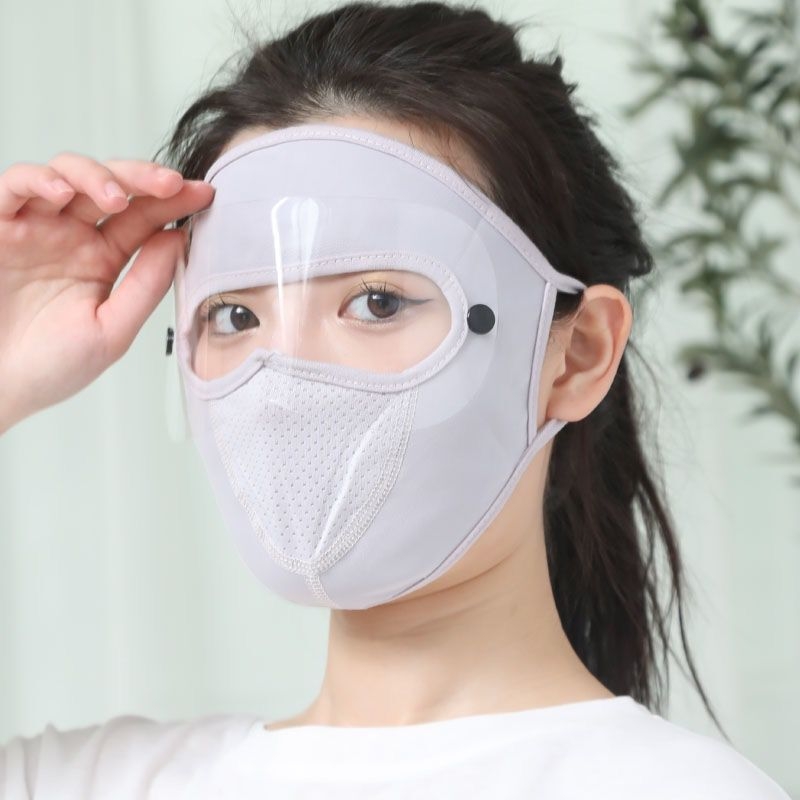 Maska za lice Feixian: zaštita od sunca i vjetra, potpuno pokrivanje lica, upija znoj, poliester, ljeto 2021