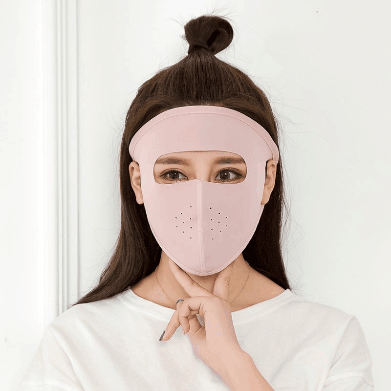 Maska za lice Feixian: zaštita od sunca i vjetra, potpuno pokrivanje lica, upija znoj, poliester, ljeto 2021