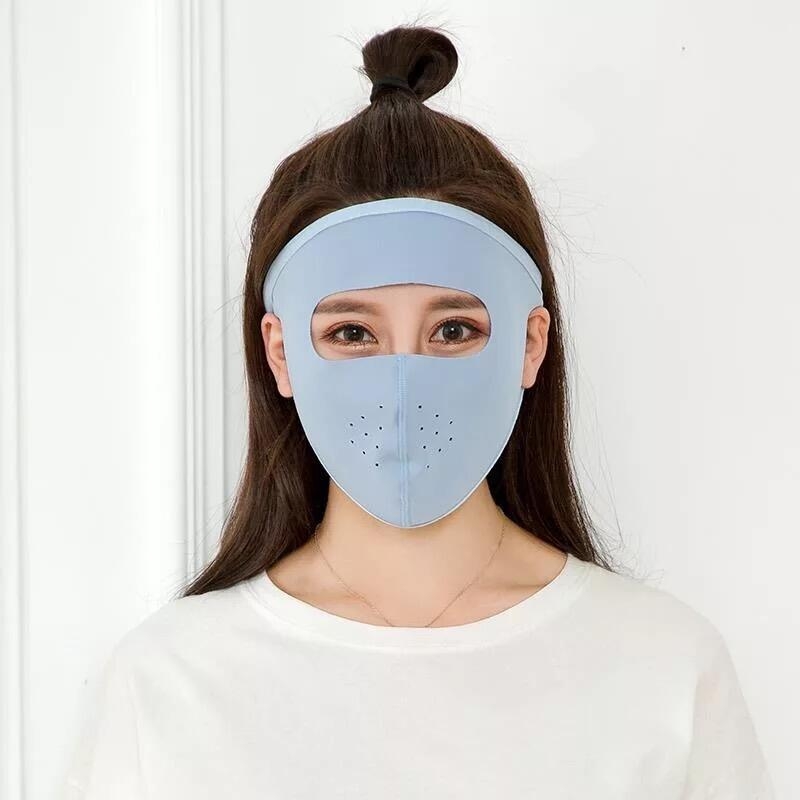 Maska za lice Feixian: zaštita od sunca i vjetra, potpuno pokrivanje lica, upija znoj, poliester, ljeto 2021