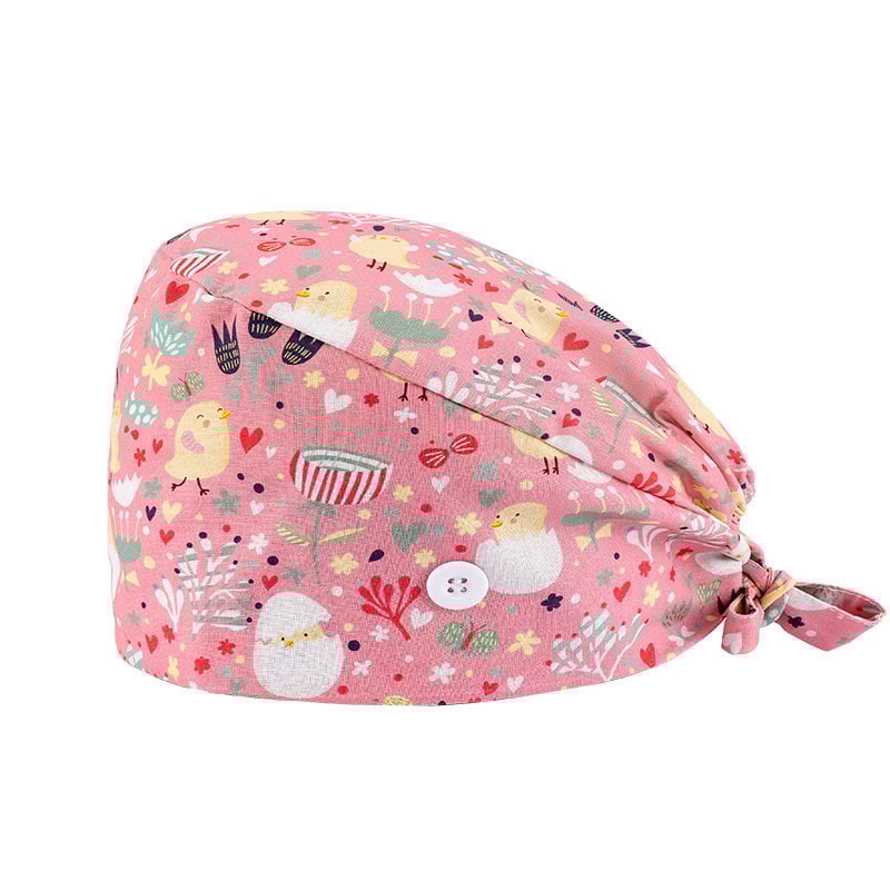 Șapcă chirurgicală cu imprimare digitală mată, cataramă, unisex, bumbac twill, model graffiti