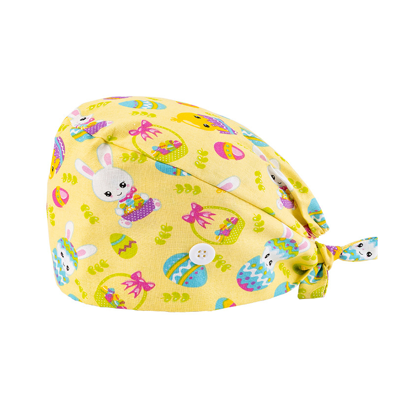 Șapcă chirurgicală cu imprimare digitală mată, cataramă, unisex, bumbac twill, model graffiti