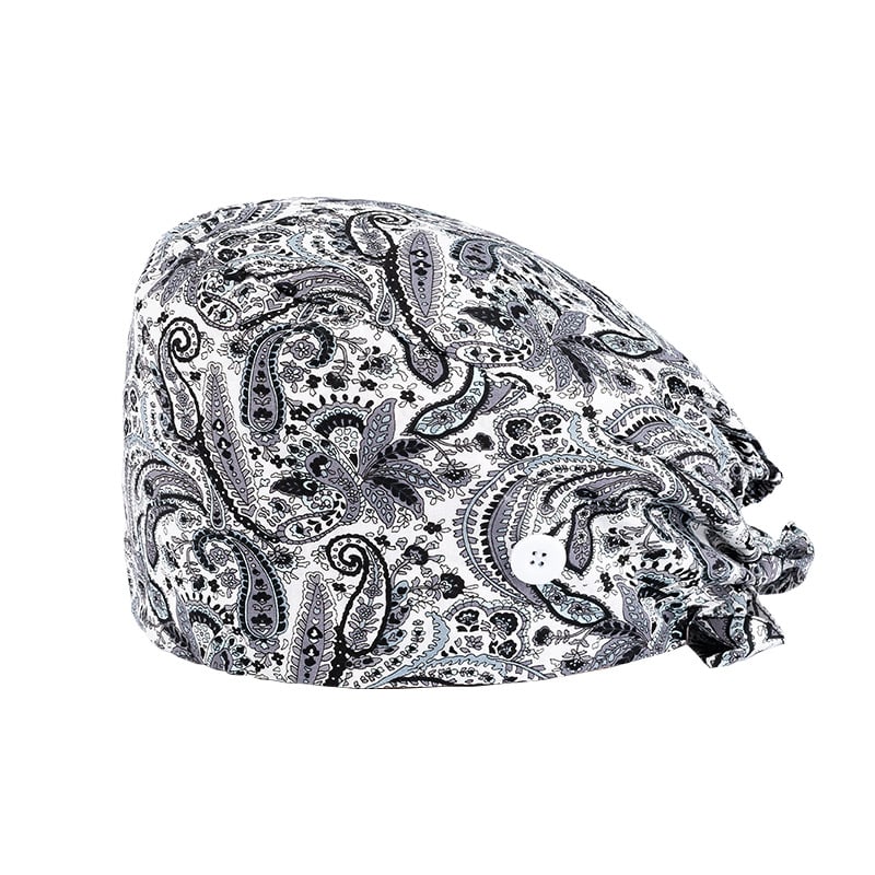 Șapcă chirurgicală cu imprimare digitală mată, cataramă, unisex, bumbac twill, model graffiti