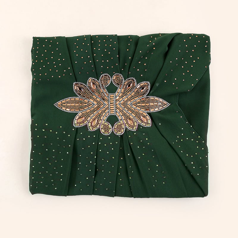 Etninio stiliaus šifono turbanas, paprastas audinys, vientisas mono raštas, siuvinėtas dekoras, pritaikomas