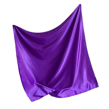 Suzhi Silk eșarfă pătrată din satin pentru femei — țesătură simplă, stil commuter la modă, imprimare, vară 2024