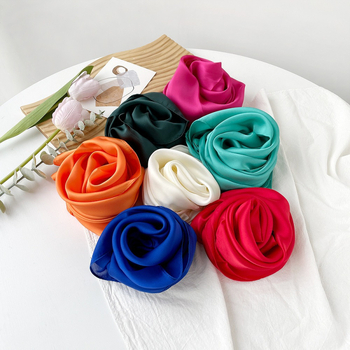 Șal pătrat din satin, țesătură simplă, Suzhi Silk, origine Hangzhou, listare primăvara 2024