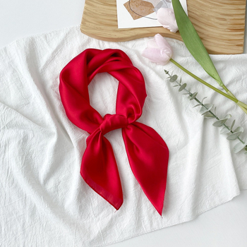 Șal pătrat din satin, țesătură simplă, Suzhi Silk, origine Hangzhou, listare primăvara 2024