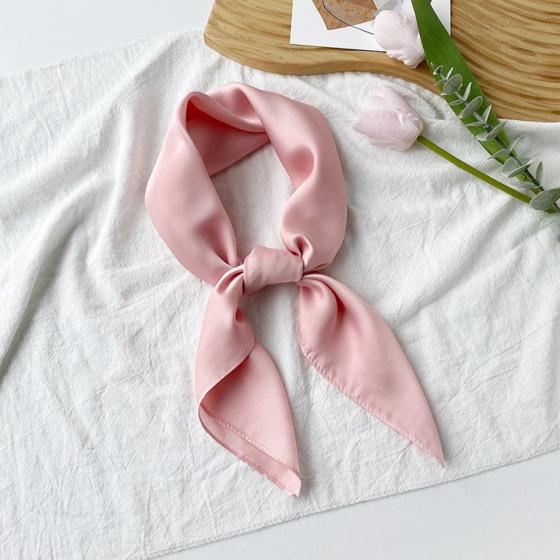 Șal pătrat din satin, țesătură simplă, Suzhi Silk, origine Hangzhou, listare primăvara 2024