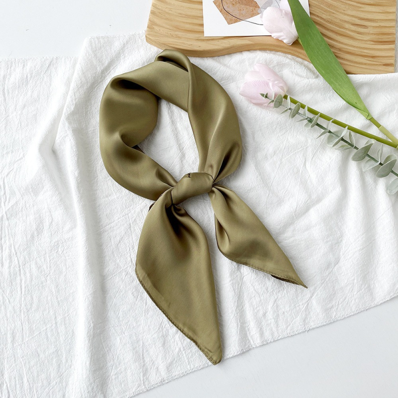 Șal pătrat din satin, țesătură simplă, Suzhi Silk, origine Hangzhou, listare primăvara 2024