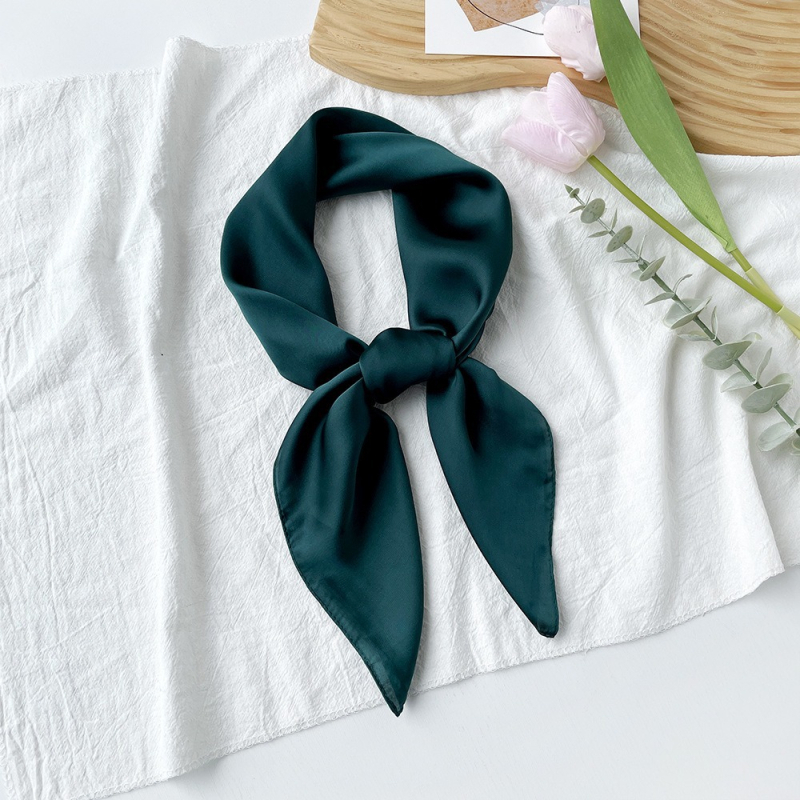 Șal pătrat din satin, țesătură simplă, Suzhi Silk, origine Hangzhou, listare primăvara 2024