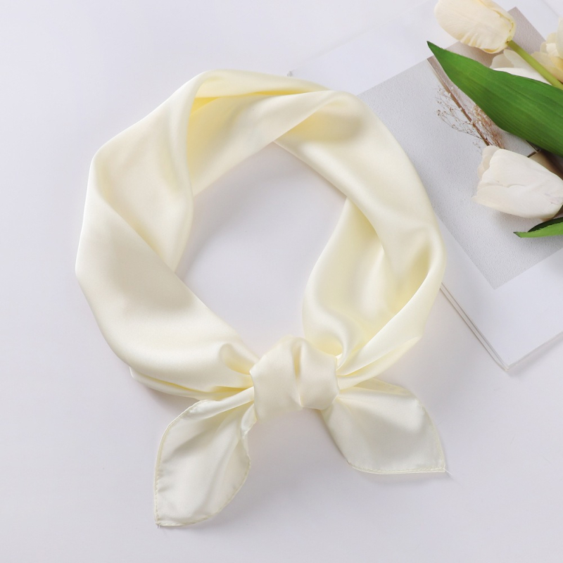 Șal pătrat din satin, țesătură simplă, Suzhi Silk, origine Hangzhou, listare primăvara 2024