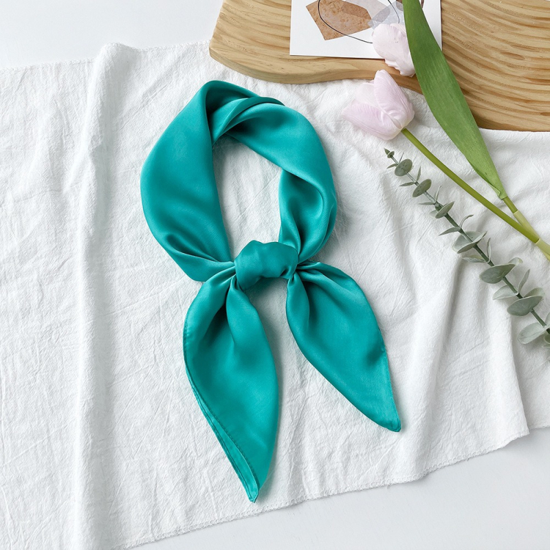 Șal pătrat din satin, țesătură simplă, Suzhi Silk, origine Hangzhou, listare primăvara 2024