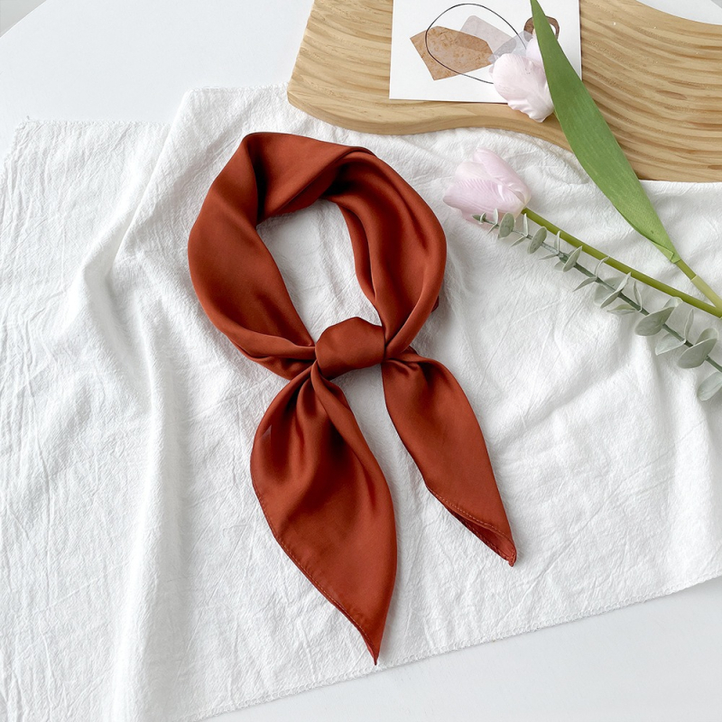 Șal pătrat din satin, țesătură simplă, Suzhi Silk, origine Hangzhou, listare primăvara 2024