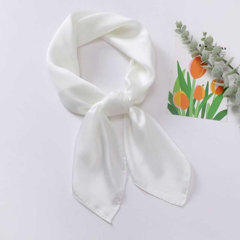 Șal pătrat din satin, țesătură simplă, Suzhi Silk, origine Hangzhou, listare primăvara 2024