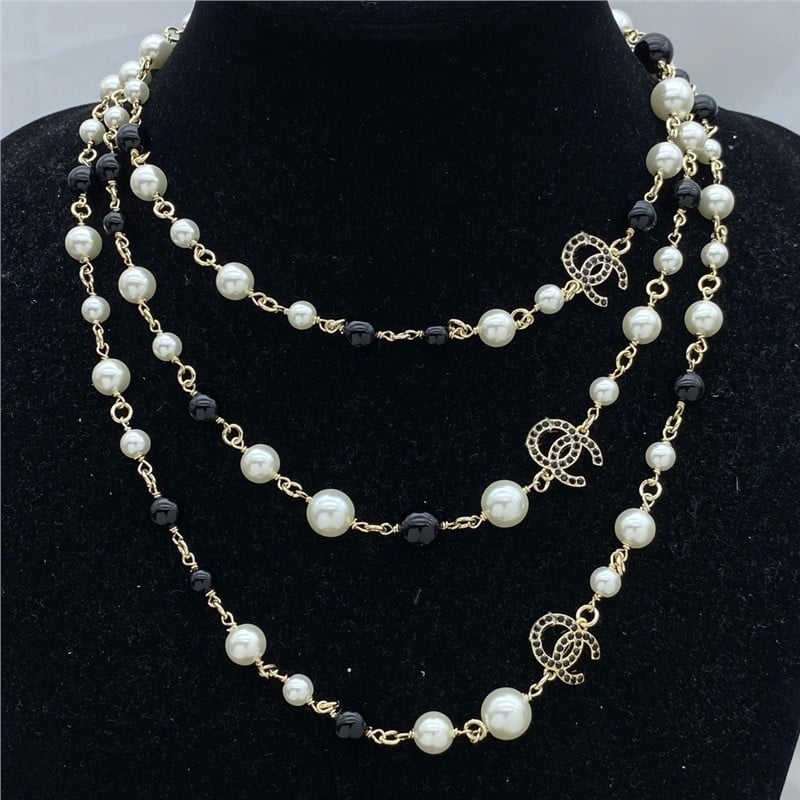 Kaklo grandinė puloveriui iš vario ir elektroninio balto plieno, vintage raštas, kvadratinis dizainas, ilgis 81 cm+