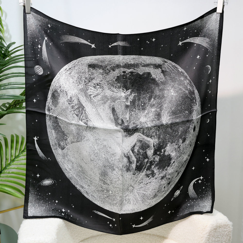 Esarfa de mătase pătrată – imprimeu floral, 100% mătase, lansare toamnă 2024, stil versatil și elegant