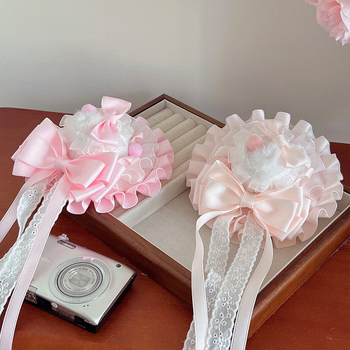 Spona za kosu s mašnicom, ručno izrađena tkanina, za djecu, korejski stil, bez logotipa