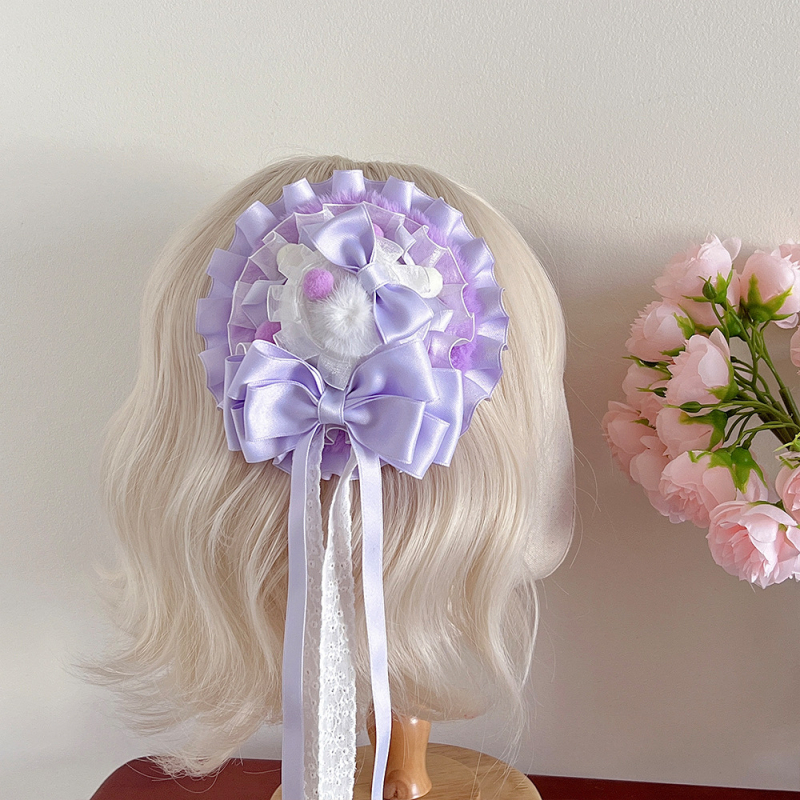 Spona za kosu s mašnicom, ručno izrađena tkanina, za djecu, korejski stil, bez logotipa