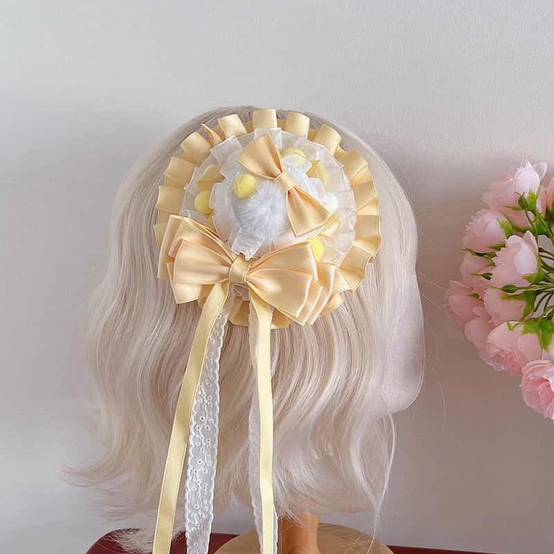 Spona za kosu s mašnicom, ručno izrađena tkanina, za djecu, korejski stil, bez logotipa