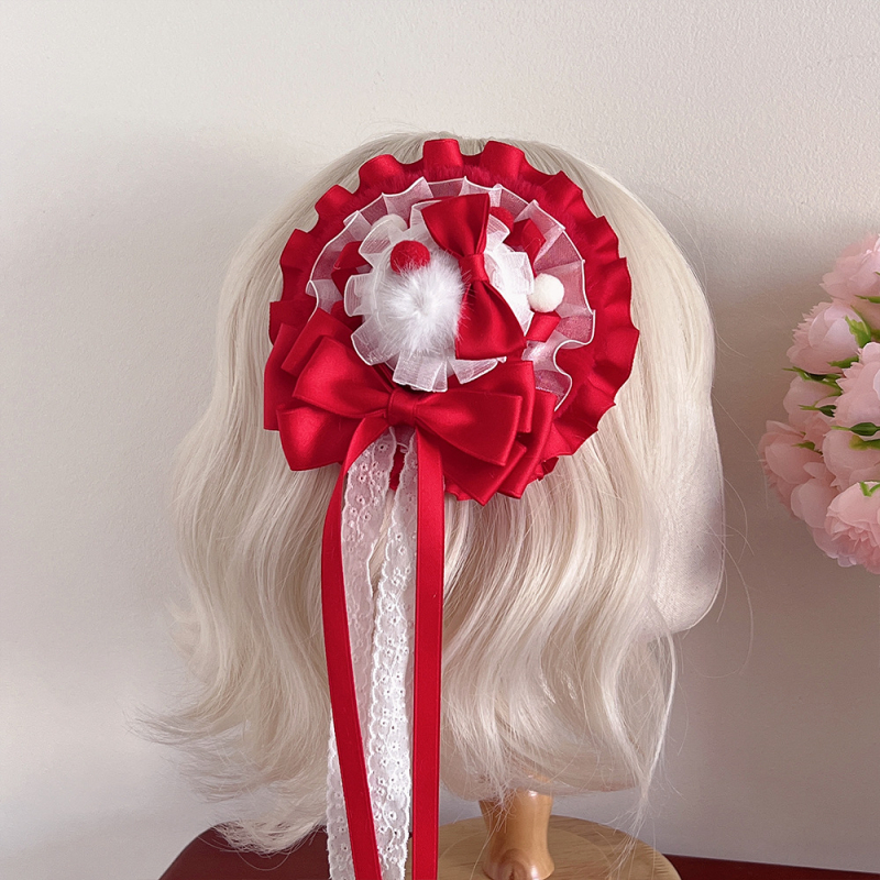 Spona za kosu s mašnicom, ručno izrađena tkanina, za djecu, korejski stil, bez logotipa