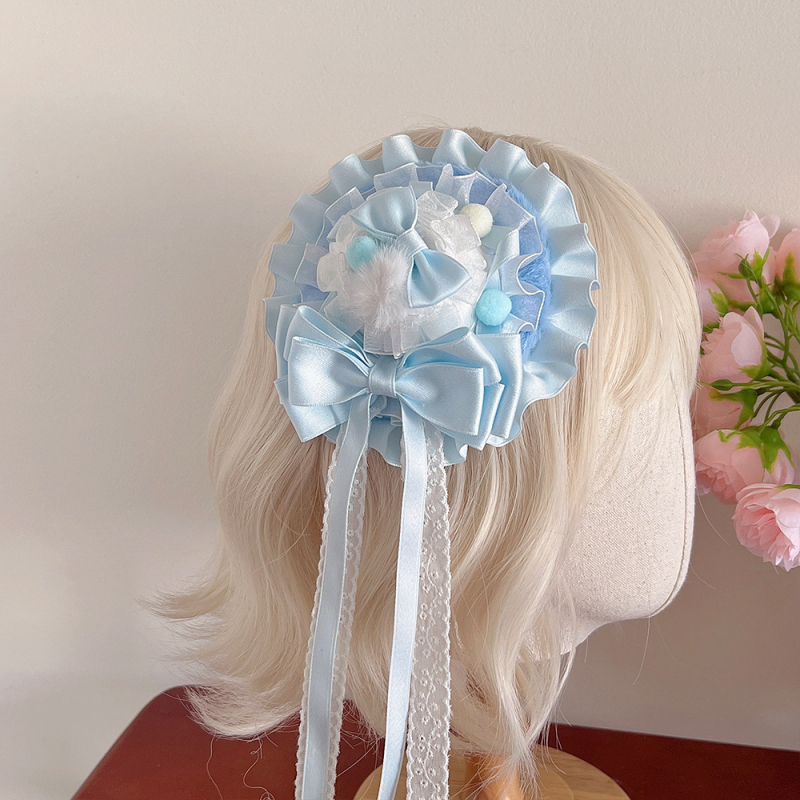 Spona za kosu s mašnicom, ručno izrađena tkanina, za djecu, korejski stil, bez logotipa