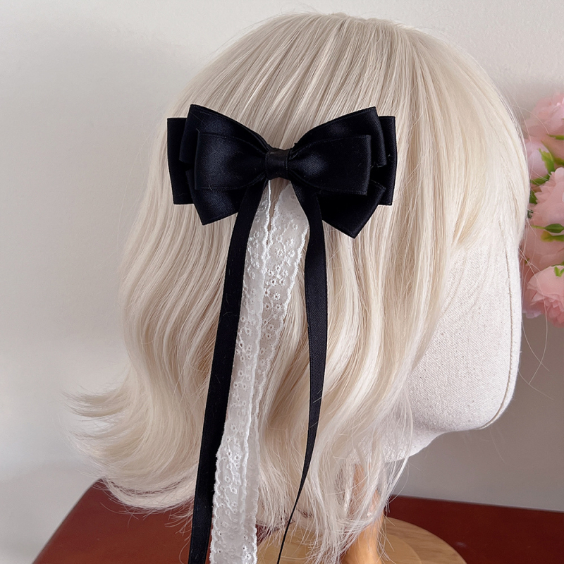 Spona za kosu s mašnicom, ručno izrađena tkanina, za djecu, korejski stil, bez logotipa