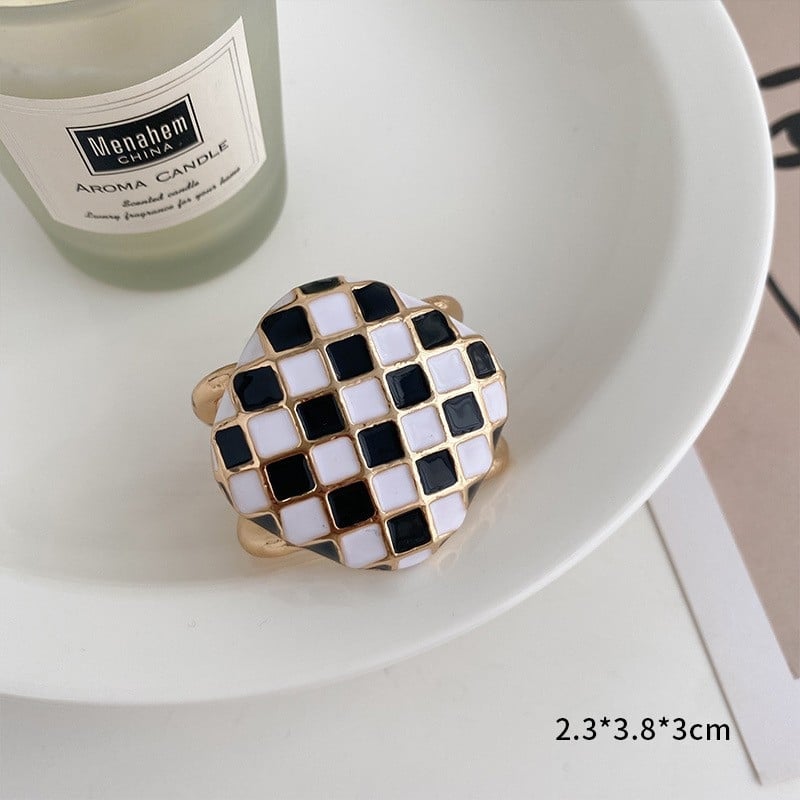 Mēteļa jostas sprādze, INS stils, universāla, ģeometrisks dizains, elektroplātēta, ar pērļu ielikumiem