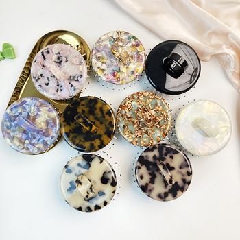 Гребен за коса с въздушна възглавница, материал оцетна киселина, винтидж стил, унисекс, кръгло оформяне, прилагане на масло