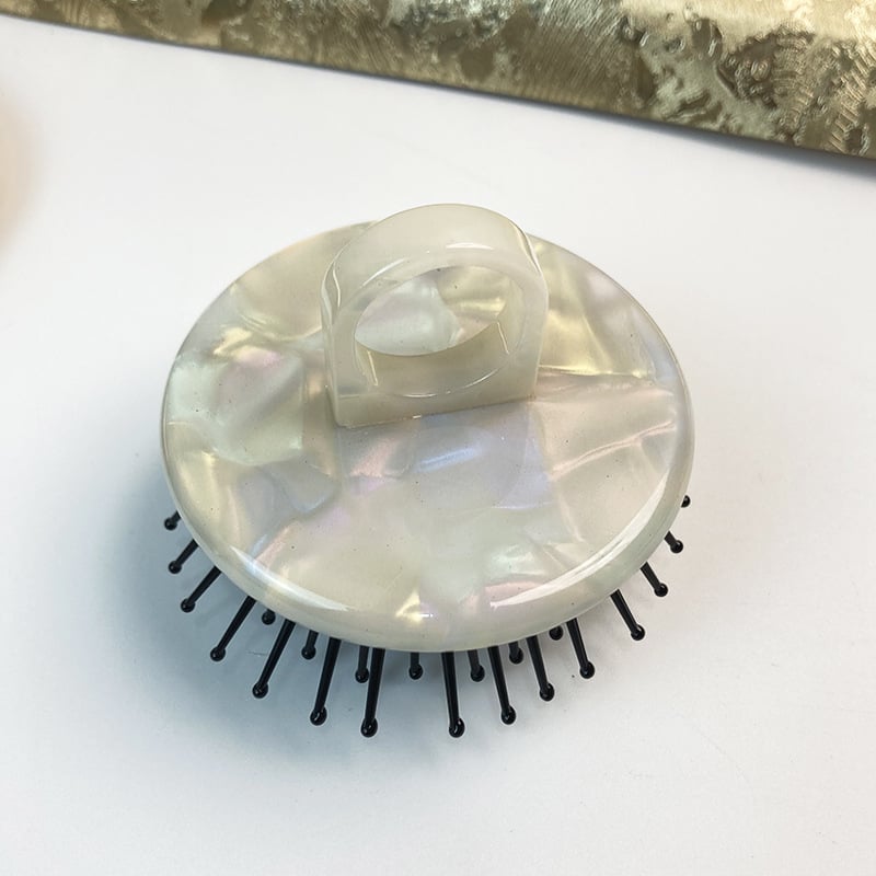 Гребен за коса с въздушна възглавница, материал оцетна киселина, винтидж стил, унисекс, кръгло оформяне, прилагане на масло